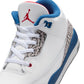 Air Jordan "3 Retro " Preschool - White / Fire Red / True Blue