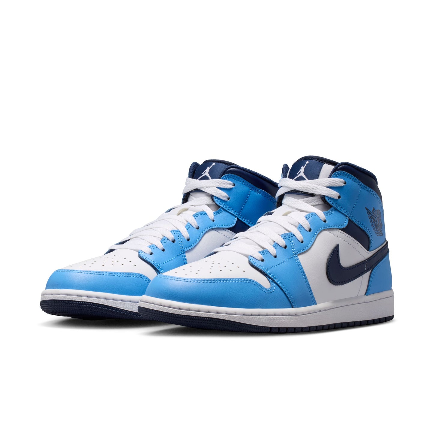 Air Jordan "1 Mid" Mens - University Blue / Midnight Navy