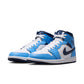 Air Jordan "1 Mid" Mens - University Blue / Midnight Navy