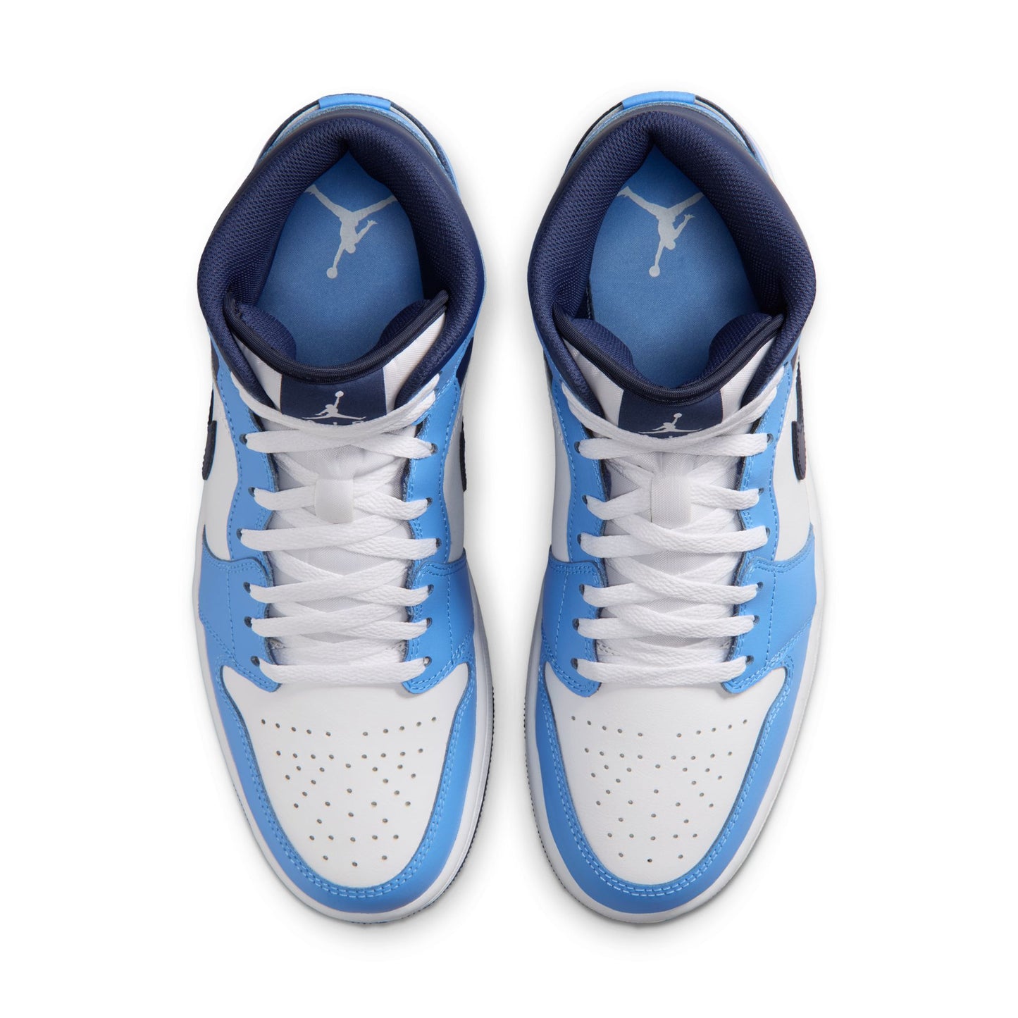 Air Jordan "1 Mid" Mens - University Blue / Midnight Navy