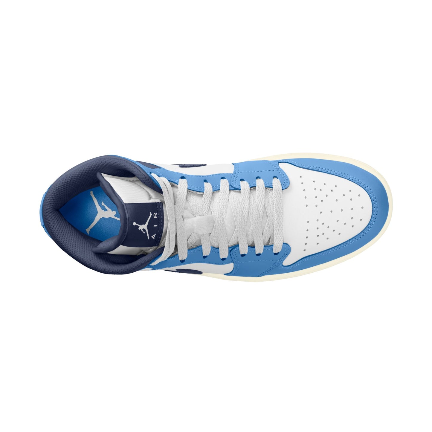 Air Jordan "1 Mid" Mens - University Blue / Midnight Navy