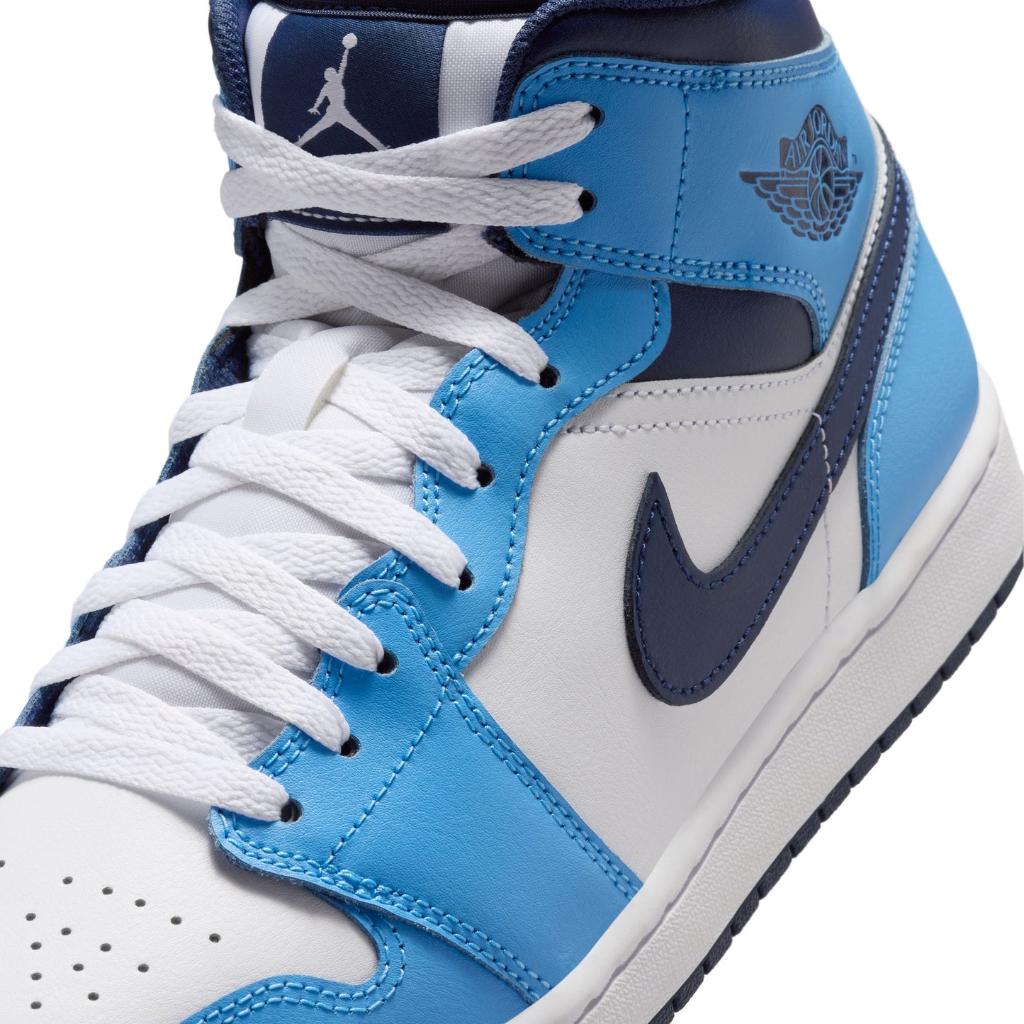 Air Jordan "1 Mid" Mens - University Blue / Midnight Navy