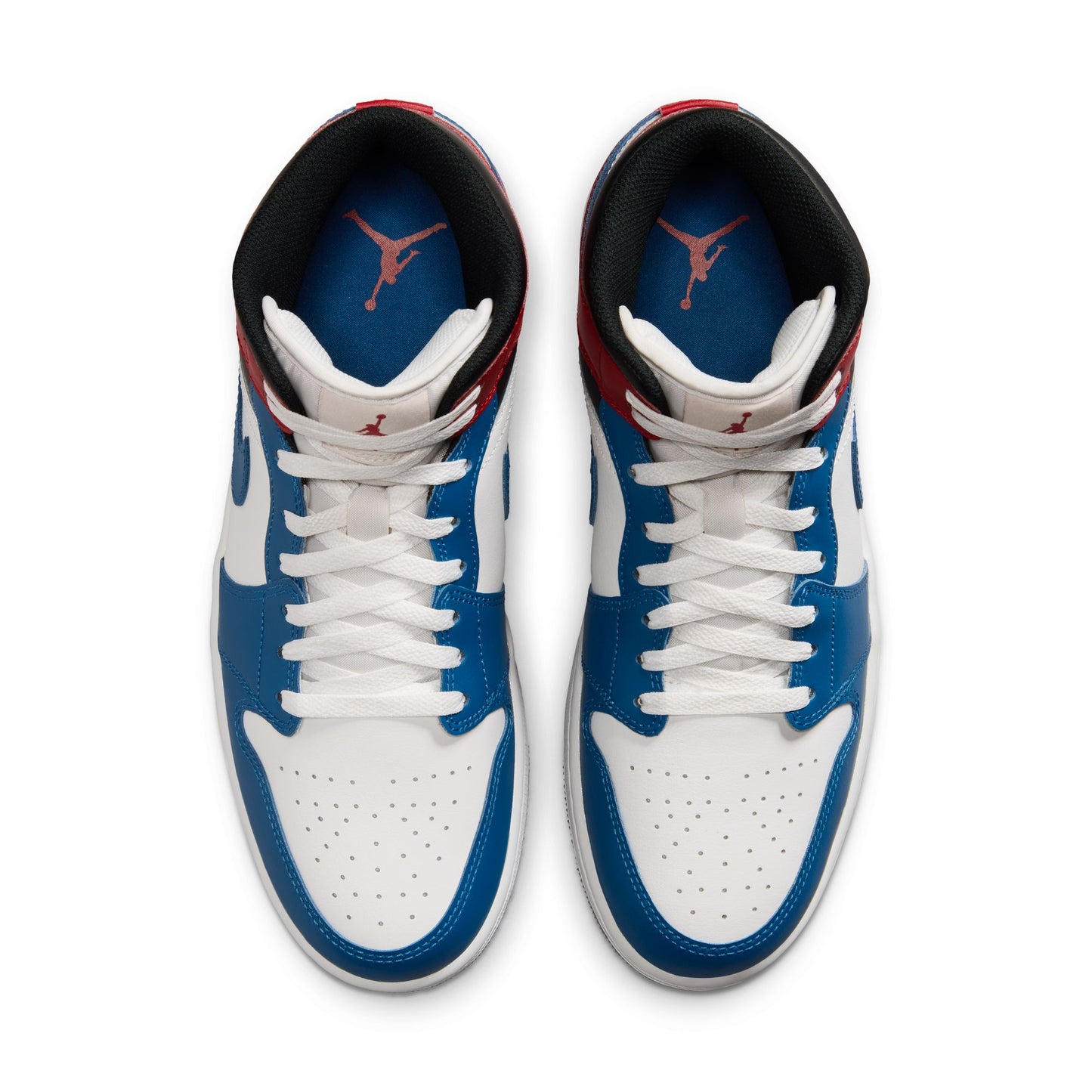 Air Jordan "1 Mid" Mens - True Blue - Summit White