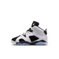 Air Jordan "6 Retro" Preschool - White / Black