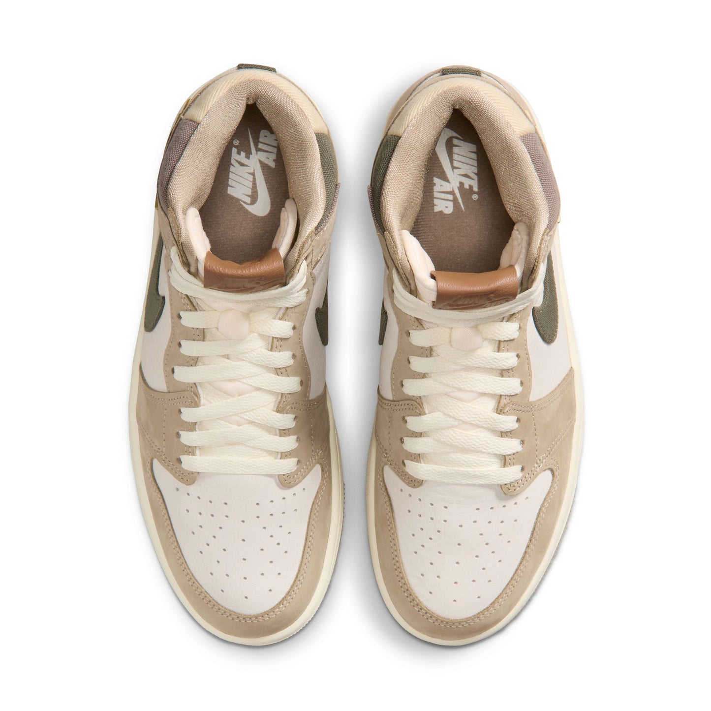 Air Jordan "1 Retro High OG" Womens - Khaki / Multi