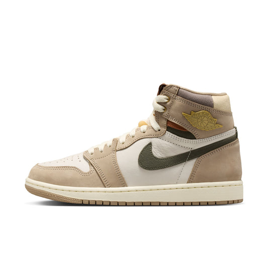 Air Jordan "1 Retro High OG" Womens - Khaki / Multi