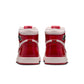 Air Jordan "1 Retro High OG" Womens - University Red / Metallic Silver