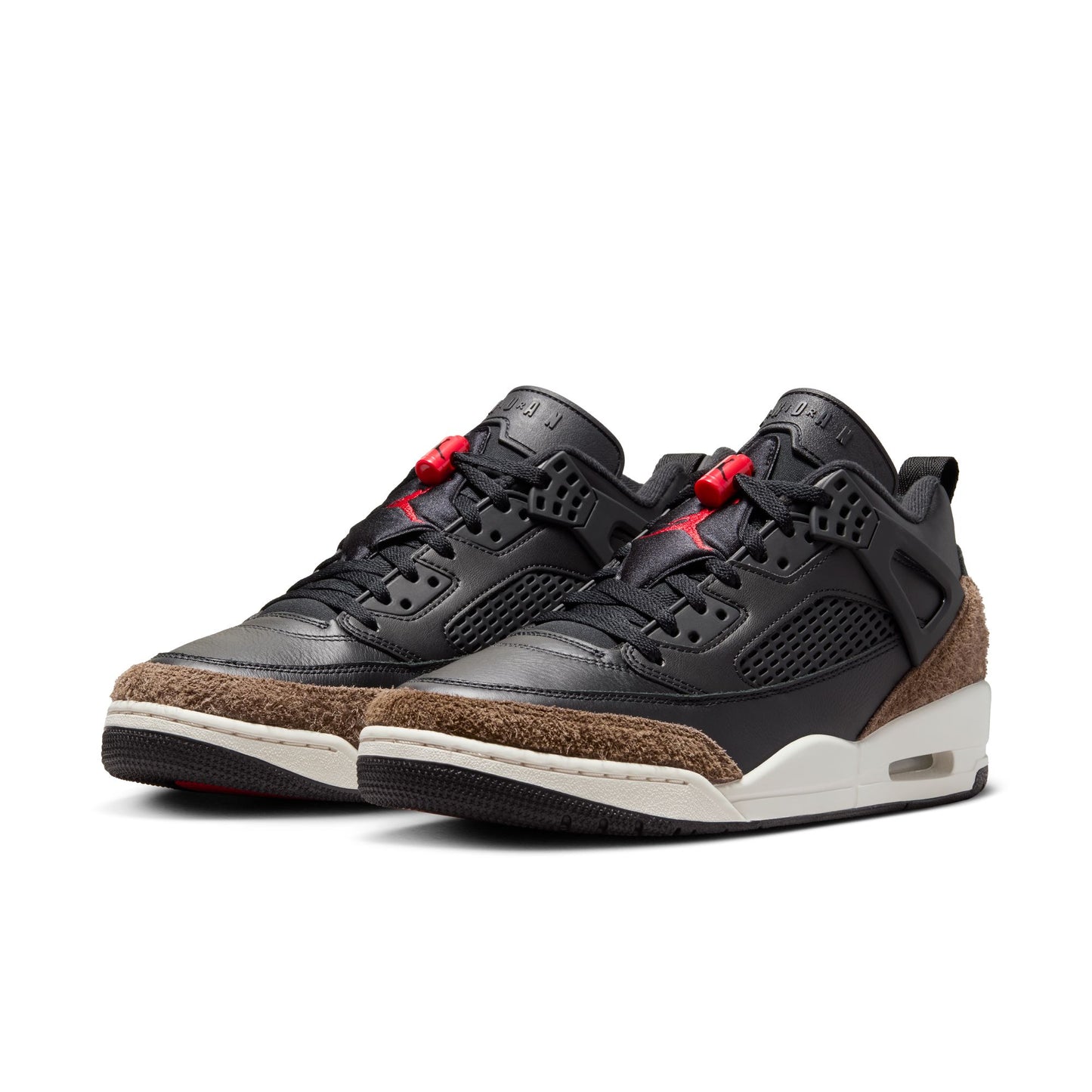 Air Jordan "Spizike Low" Mens - Black / University Red-Palomino