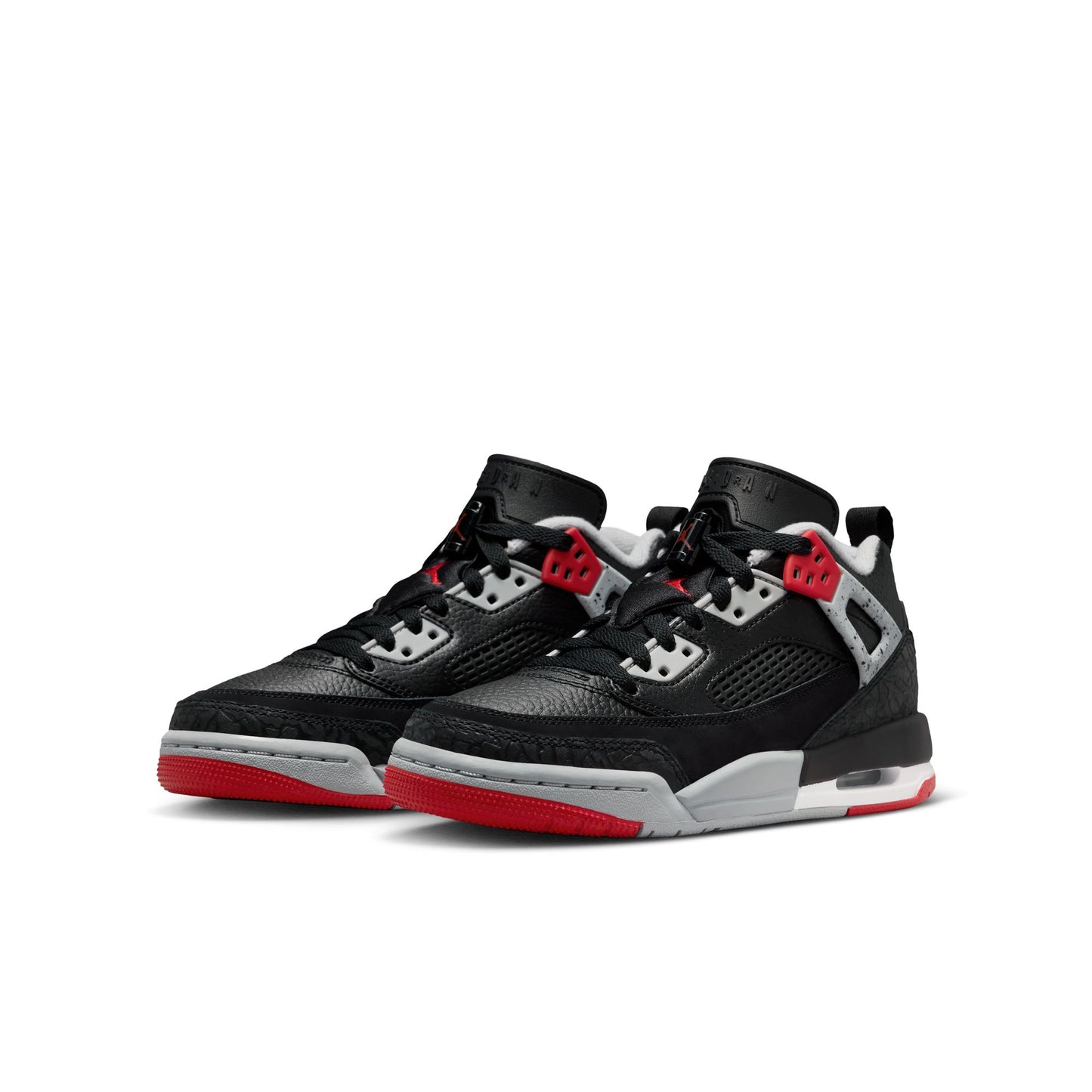 Air Jordan "Spizike Low " GS - Black / Gym Red-Wolf Grey-White