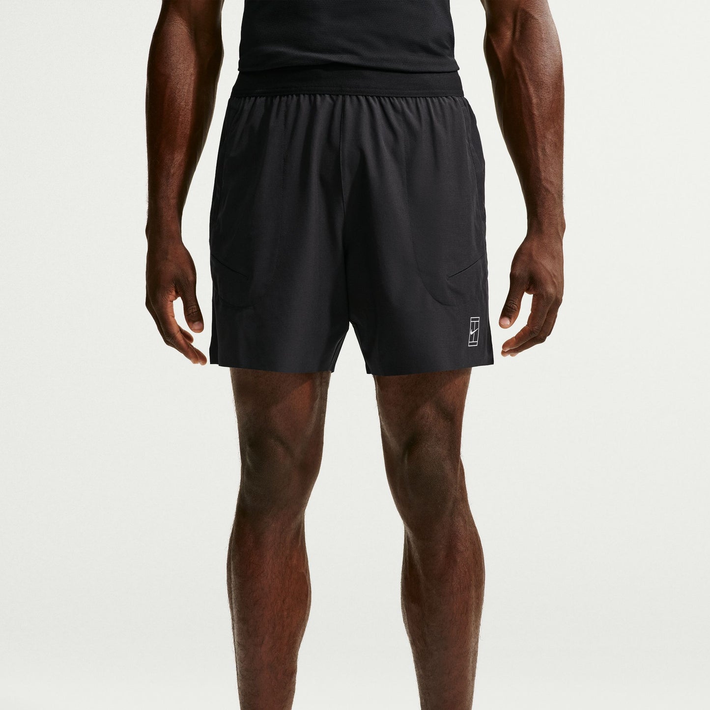 Nike "Court Advantage Dri-FIT Tennis Shorts" Mens - Black/White