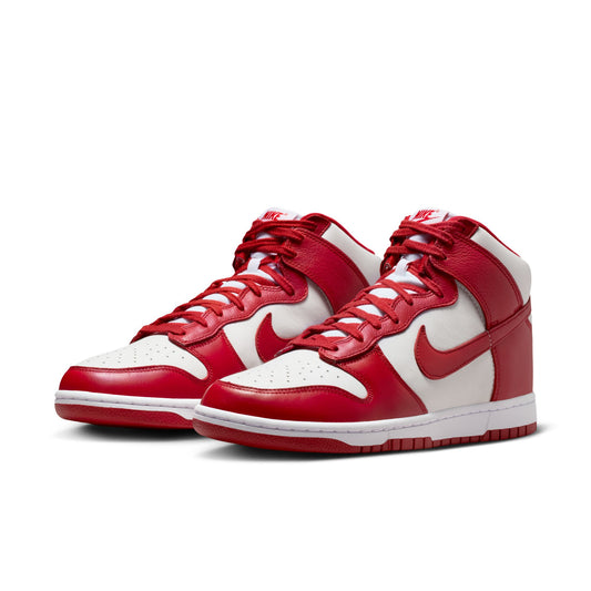 Nike "Dunk High Retro SE" M - White / Gym Red-White
