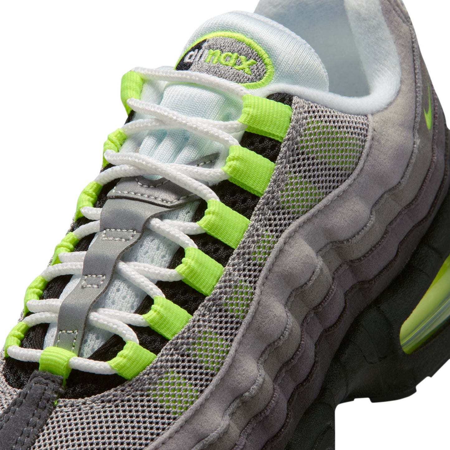 Nike "Air Max 95 BB" Grade School - Black / Neon Yellow / Anthracite