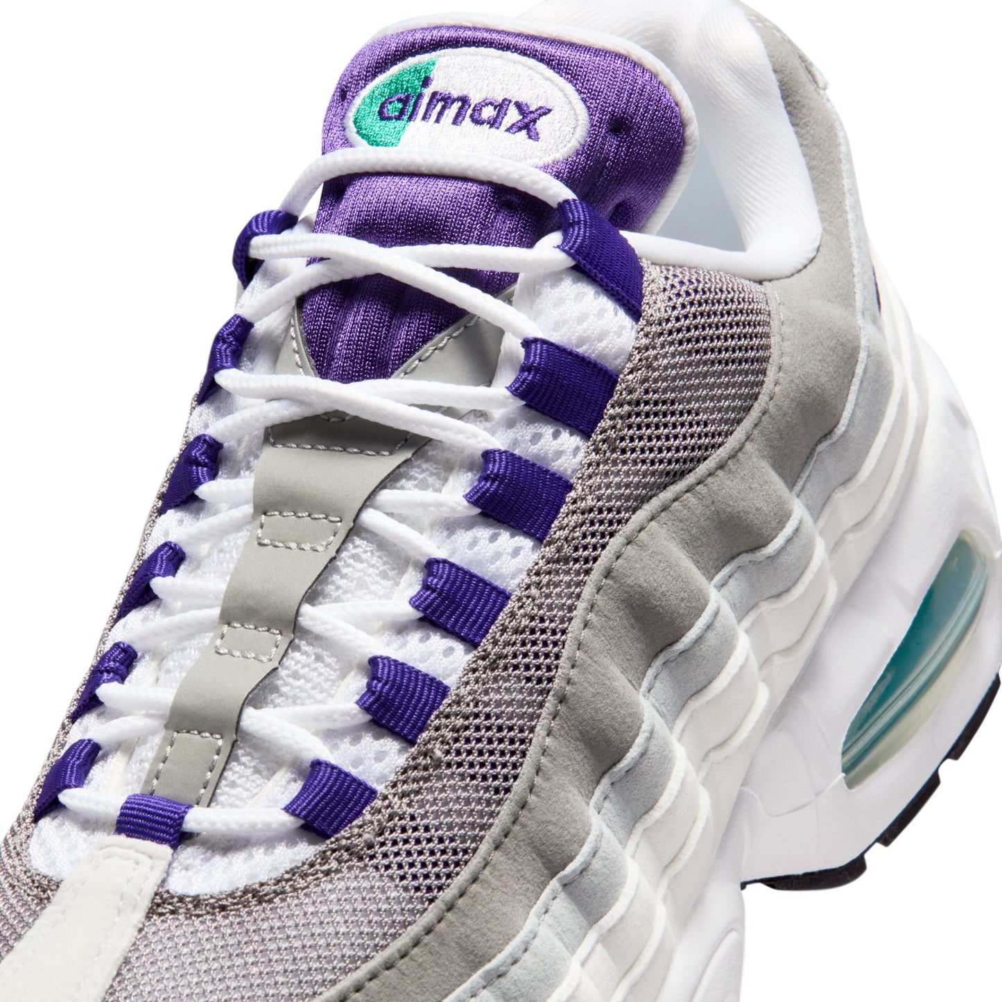 Nike "Air Max 95 Big Bubble" Womens - White / Court Purple