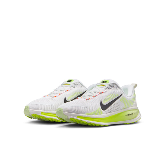 Nike "Vomero 18" Grade School - White / Black / Volt