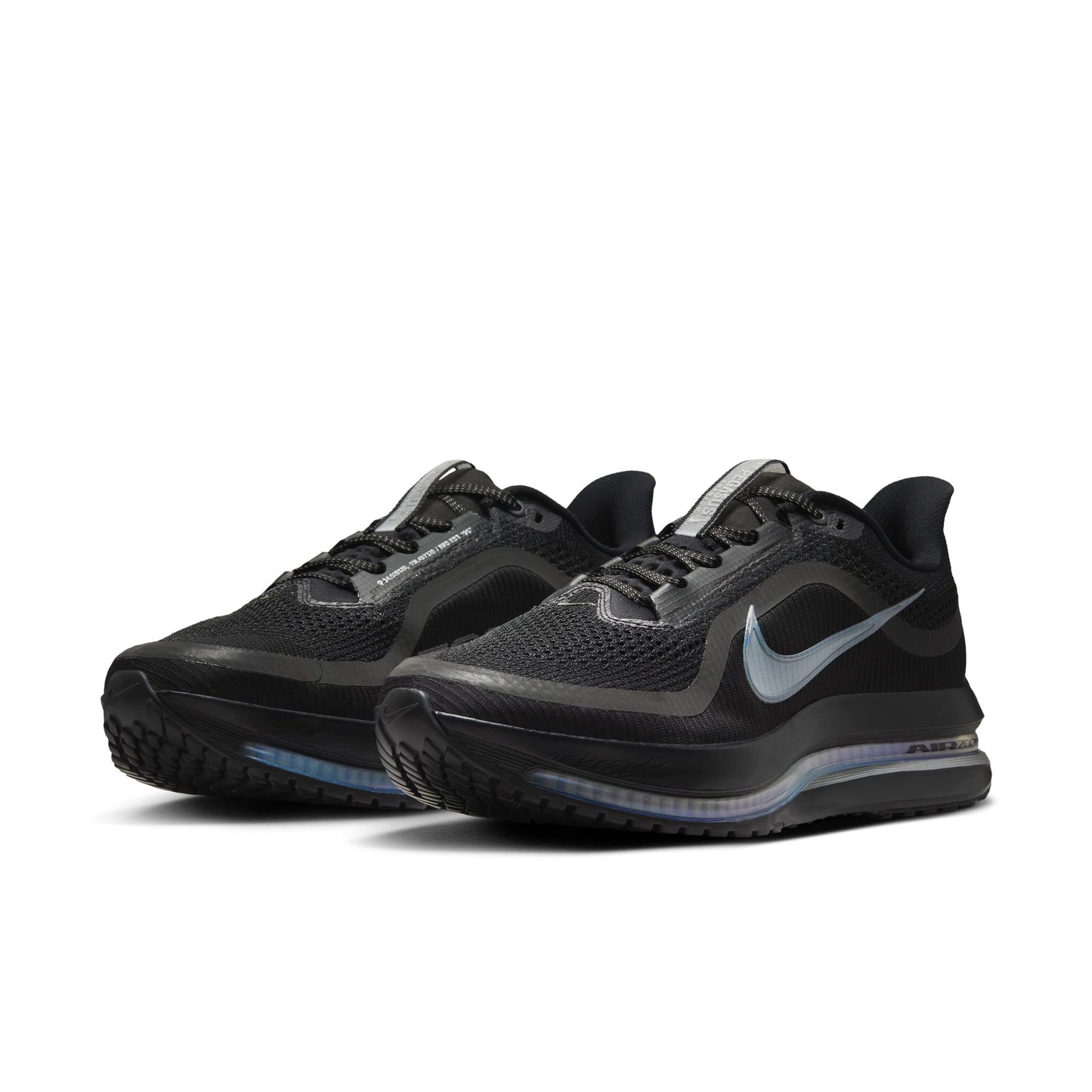 Nike "Pegasus Premium" Mens - Black / Black / Metallic Silver