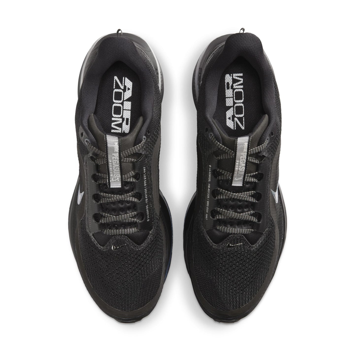Nike "Pegasus Premium" Mens - Black / Black / Metallic Silver