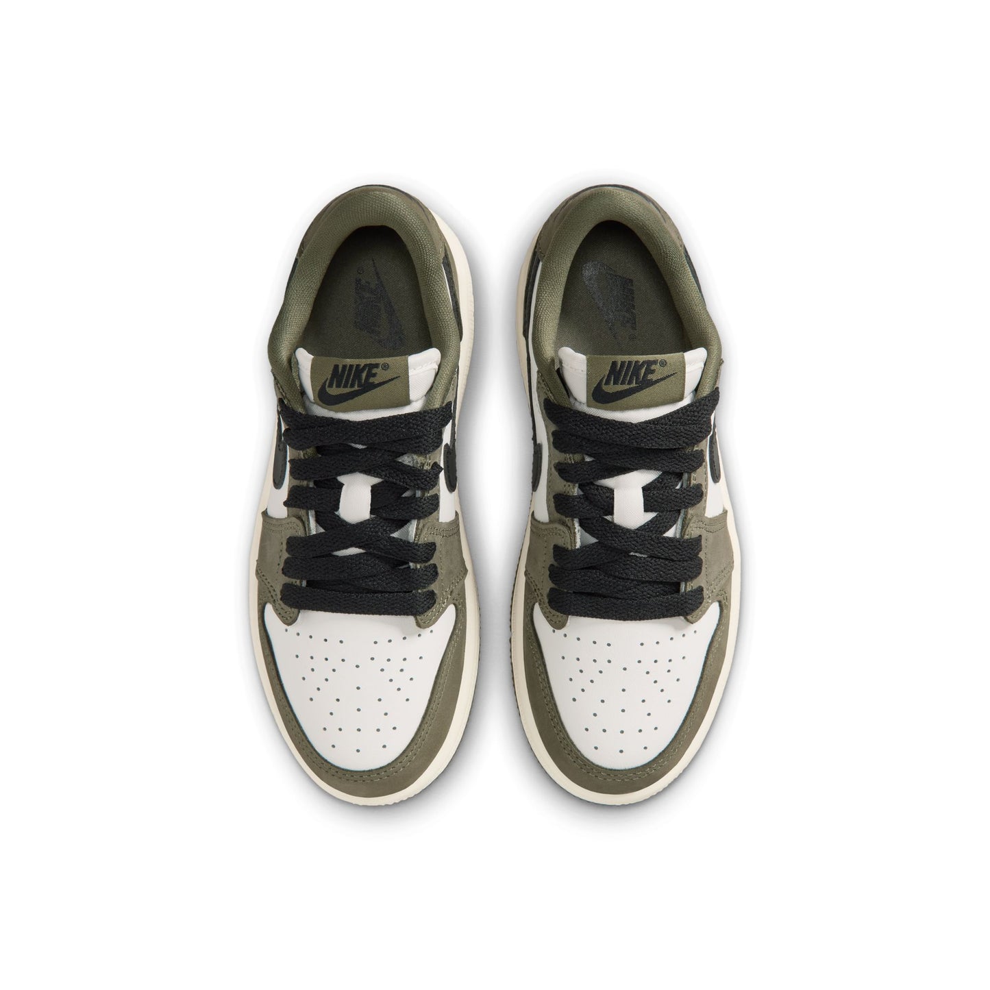 Air Jordan "1 Retro Low OG" Preschool - Medium Olive / Black
