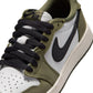 Air Jordan "1 Retro Low OG" Grade School - Medium Olive / Black
