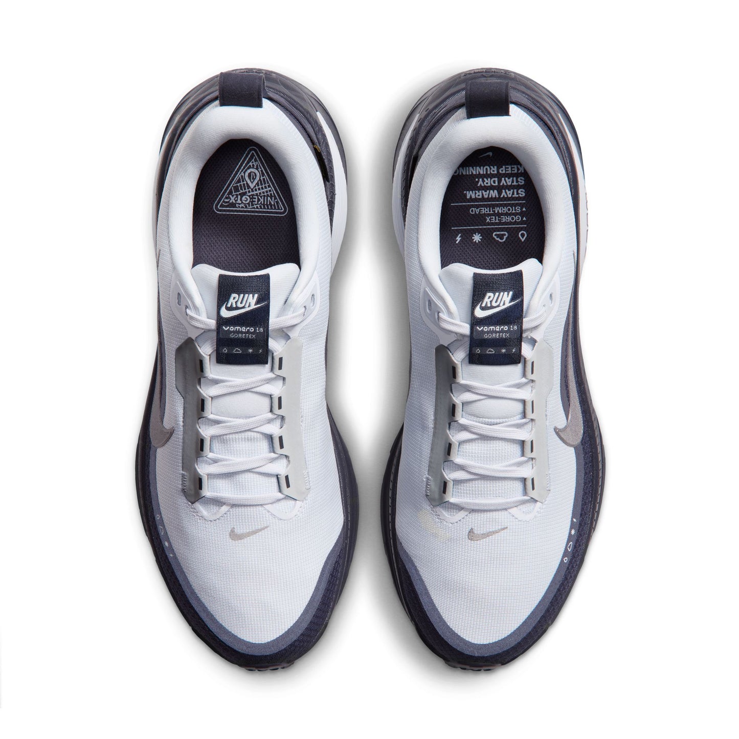 Nike "Vomero 18 GORE-TEX" Mens - Football Grey / Metallic Dark Grey