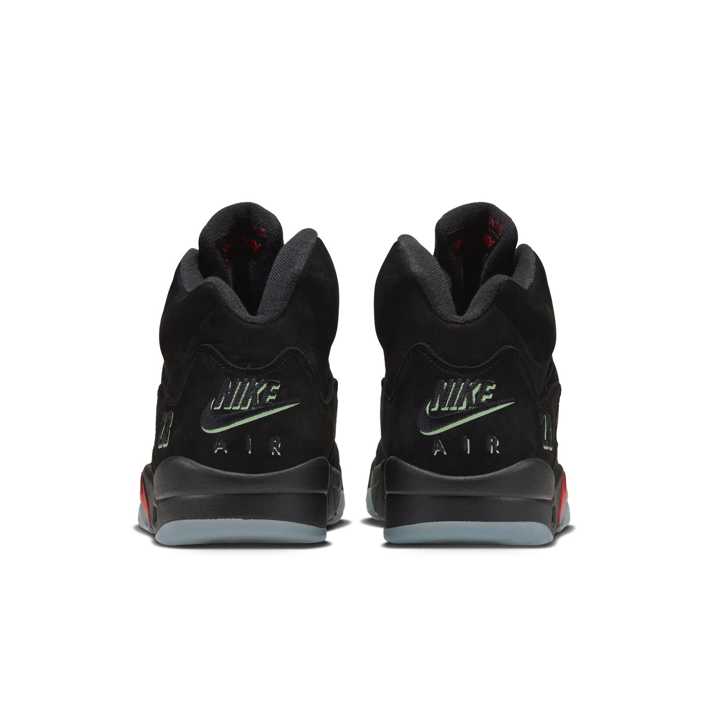 Air Jordan "5 Retro OG" Mens - Black / Black / Picante Red (Halloween)