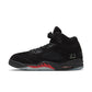 Air Jordan "5 Retro OG" Mens - Black / Black / Picante Red (Halloween)