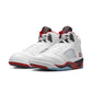 Air Jordan "Retro 5 OG" M - White / Fire Red / Black
