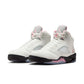 Air Jordan "Retro 5 OG" M - White / Med Soft Pink / Black