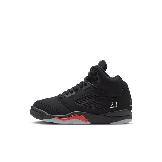 Air Jordan "5 Retro OG" Preschool - Black / Multi-Color