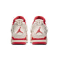 Air Jordan "4 Retro" Womens - Pale Ivory / Sierra Red