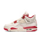 Air Jordan "4 Retro" Womens - Pale Ivory / Sierra Red