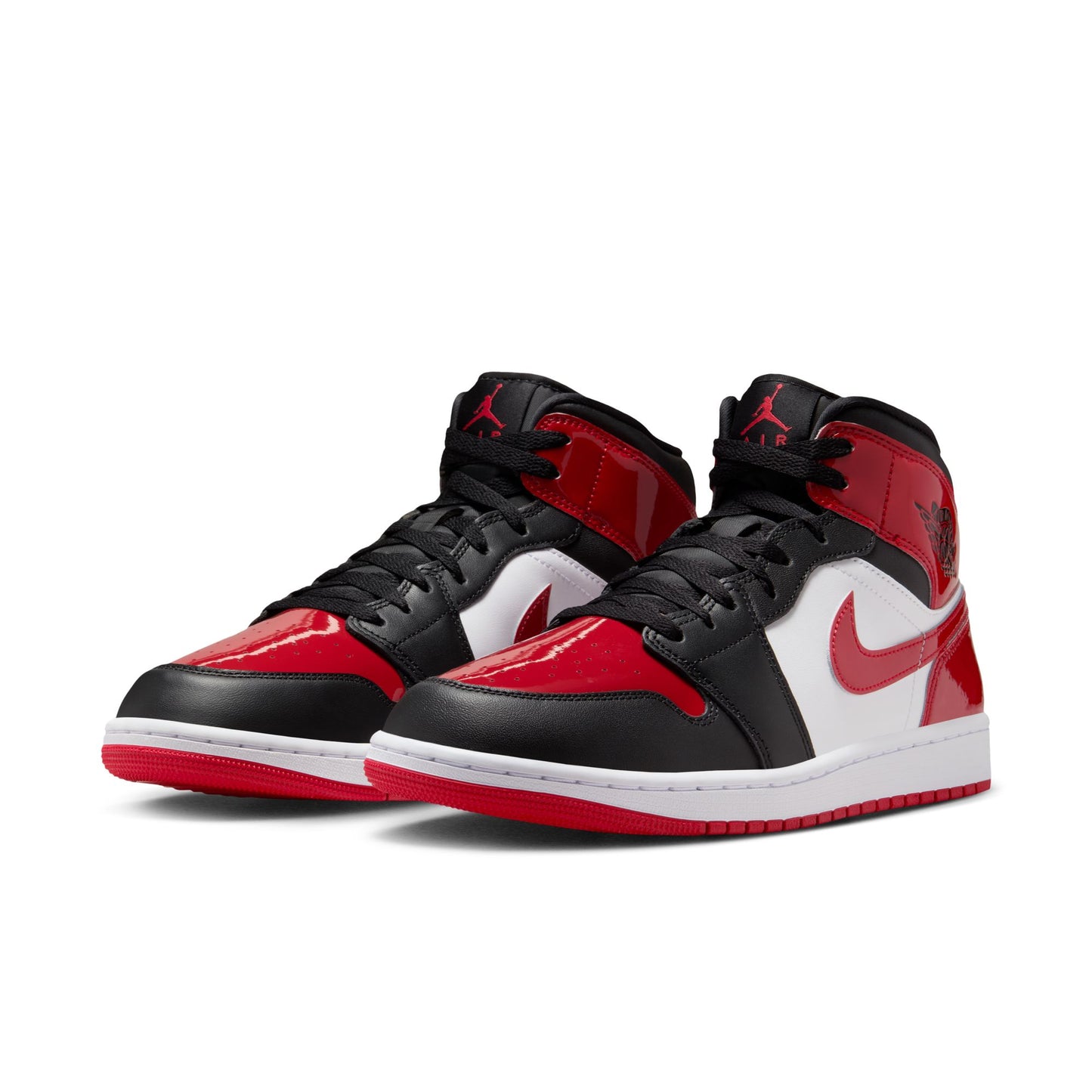Air Jordan "1 Mid SE" M - Black / Varsity Red-White