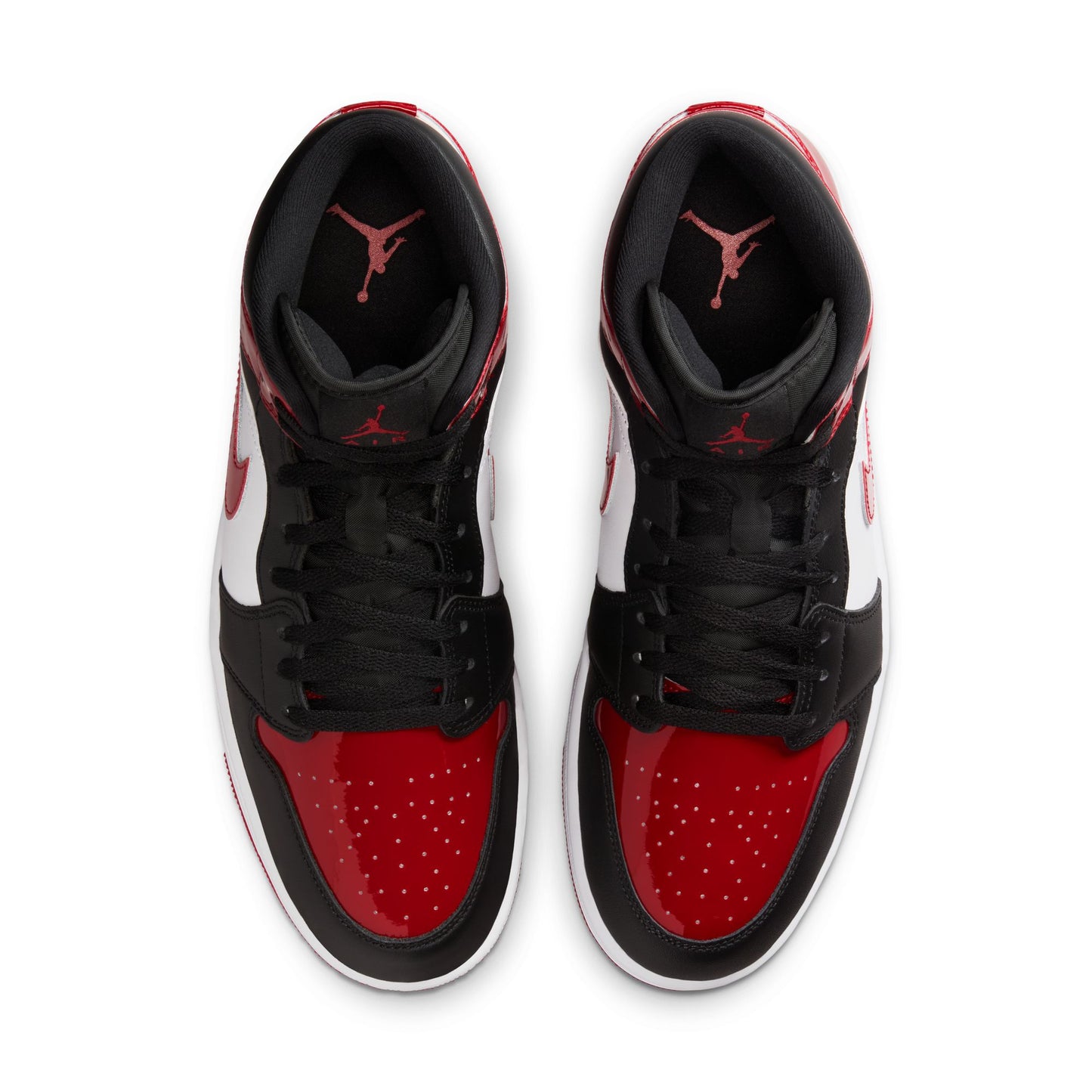Air Jordan "1 Mid SE" M - Black / Varsity Red-White