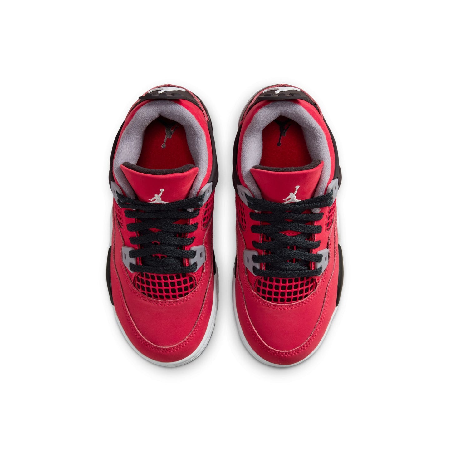 Air Jordan "4 Retro" Preschool - Fire Red / White - Black
