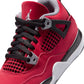 Air Jordan "4 Retro" Preschool - Fire Red / White - Black