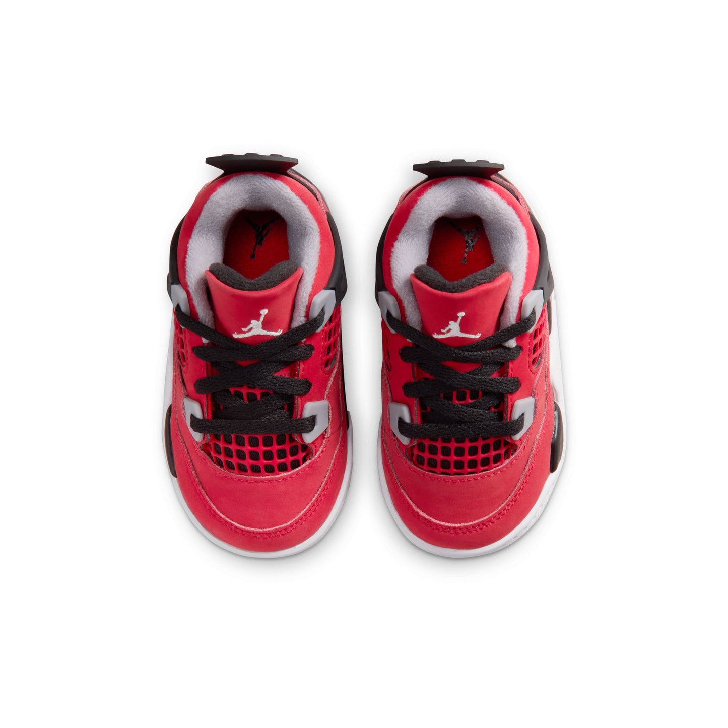 Air Jordan "4 Retro" Toddler - Fire Red / White - Black
