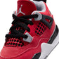 Air Jordan "4 Retro" Toddler - Fire Red / White - Black
