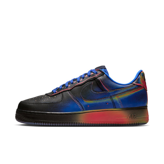 Nike "Air Force 1 Low Retro" Mens - Black / Racer Blue / Volt Ice