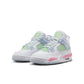 Air Jordan "4 Retro Valentine's Day" Grade School - White / Medium Soft Pink / Half Blue