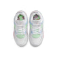 Air Jordan "4 Retro" Preschool - White / Med Soft Pink / Half Blue