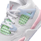 Jordan "4 Retro" Toddler - White / Medium Soft Pink / Half Blue