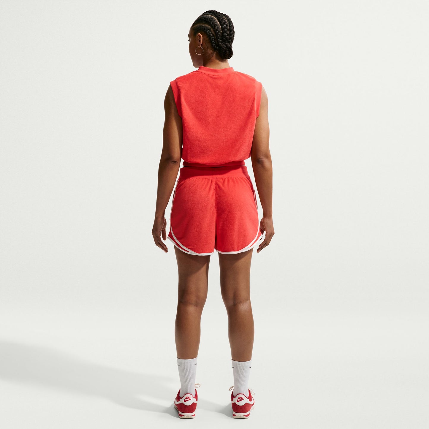 Nike "Sportswear Chill Terry Shorts" Womens - Light Crimson / Sail