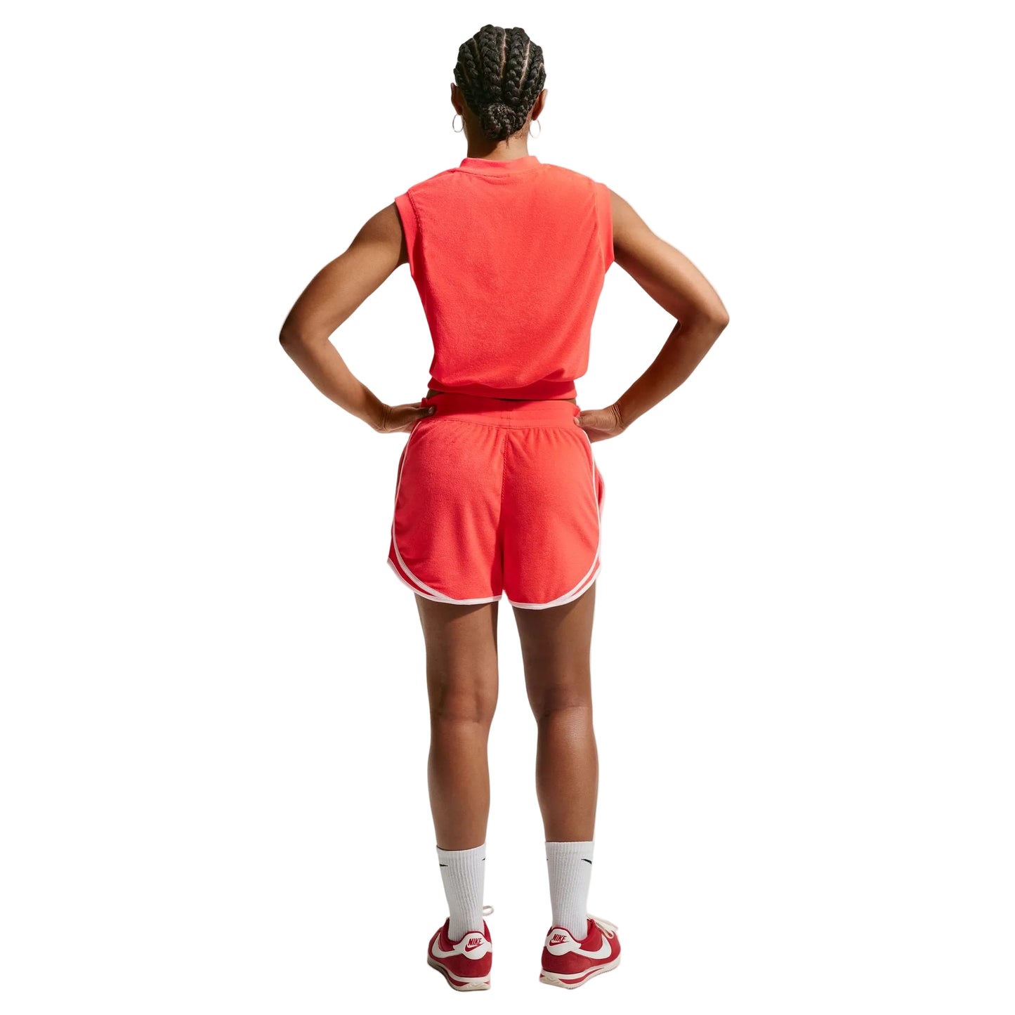 Nike "Sportswear Chill Terry Tank Top" Womens - Light Crimson / Sail
