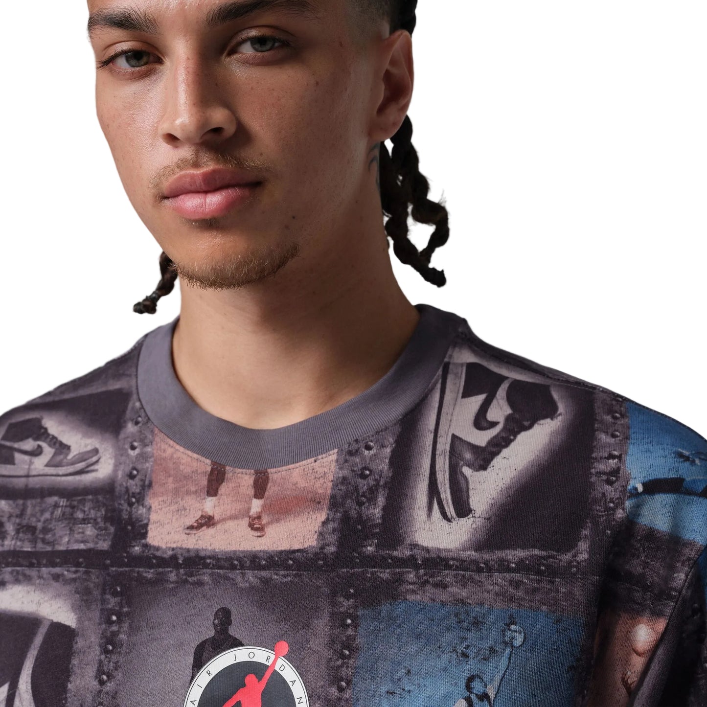Jordan "Flight Club Printed T-Shirt" Mens - Sail