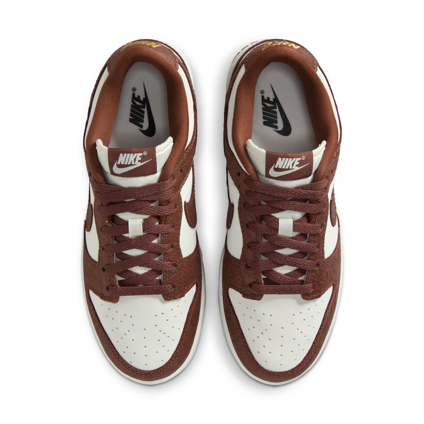 Nike "Dunk Low" Womens - Sail / Fauna Brown
