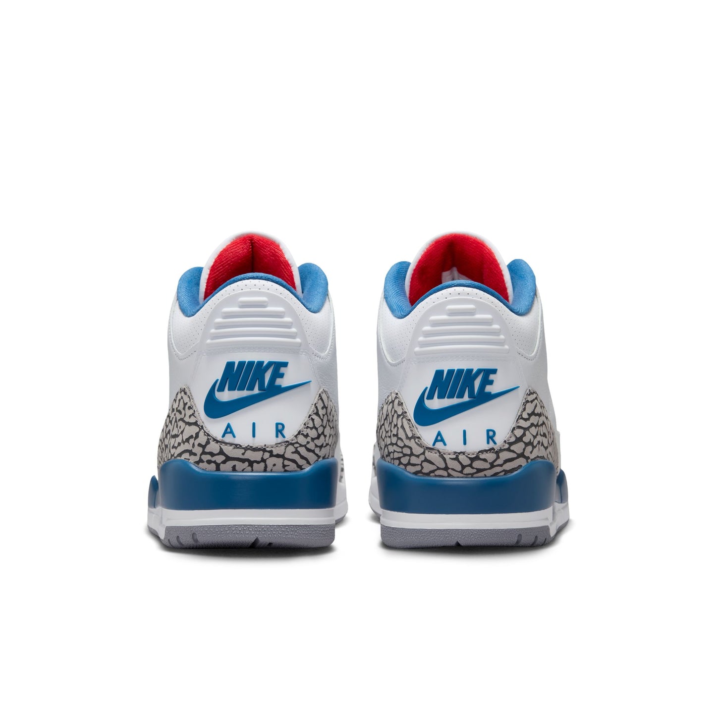 Air Jordan "3 Retro OG" Mens - White / Fire Red / True Blue