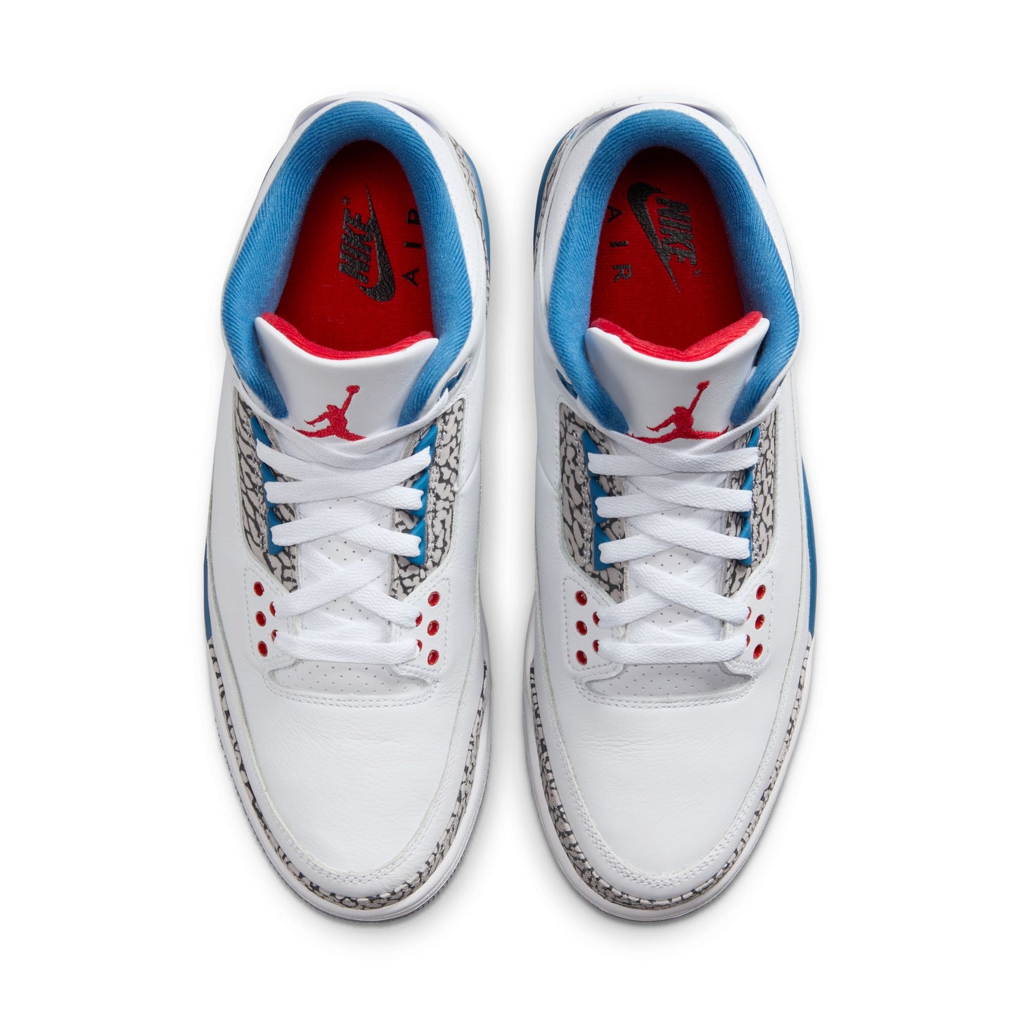 Air Jordan "3 Retro OG" Mens - White / Fire Red / True Blue