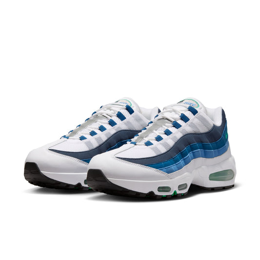 Air Max 95 "Big Bubble" Mens - White / Emerald Green / Lake Blue