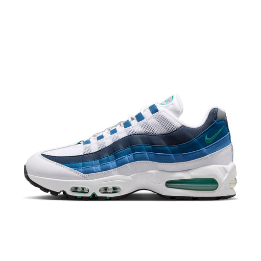 Air Max 95 "Big Bubble" Mens - White / Emerald Green / Lake Blue