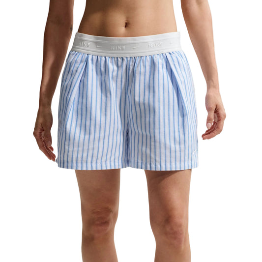 Nike "Sportswear Chill Poplin Short" W - Lt Photo Blue / Hydrogen Blue / Summit White