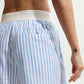 Nike "Sportswear Chill Poplin Short" W - Lt Photo Blue / Hydrogen Blue / Summit White